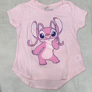 Stitch Kids Pink Graphic Tee